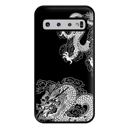 White Dragon Phone Case for Galaxy S10 Plus