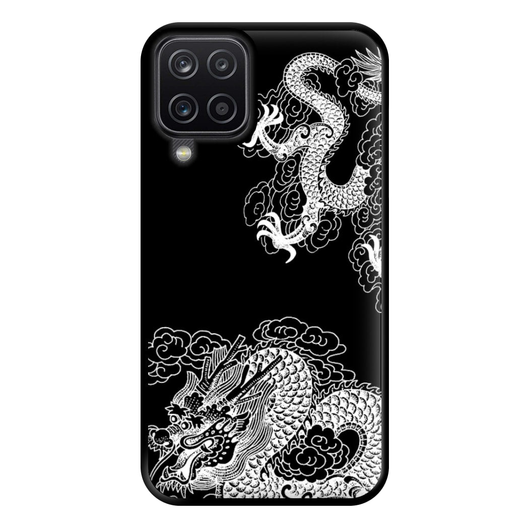 White Dragon Phone Case for Galaxy A12