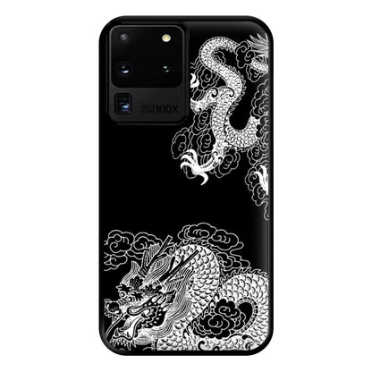 White Dragon Phone Case for Galaxy S20 Ultra