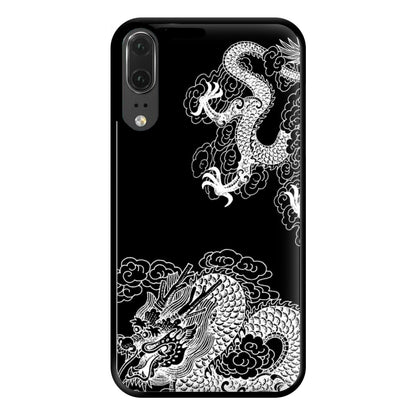 White Dragon Phone Case for Huawei P20