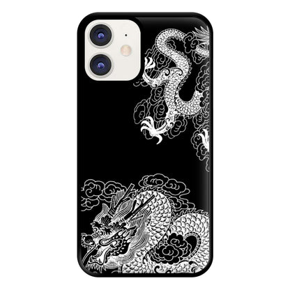 White Dragon Phone Case for iPhone 12 / 12 Pro