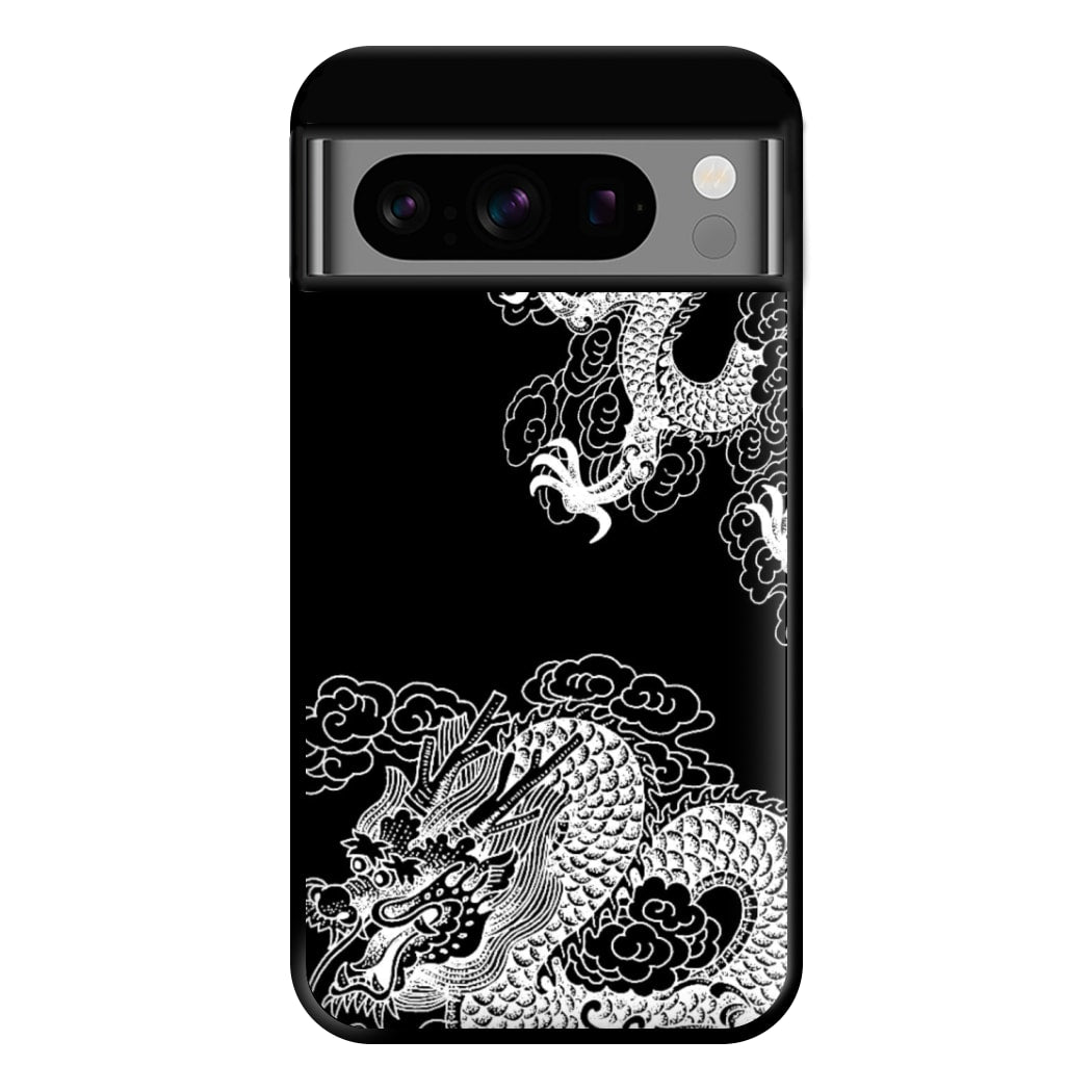 White Dragon Phone Case for Google Pixel 8 Pro