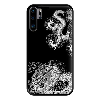 White Dragon Phone Case for Huawei P30 Pro