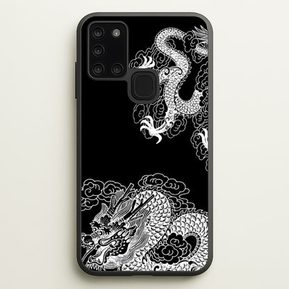 White Dragon  - Dragon Phone Case for Galaxy A21s