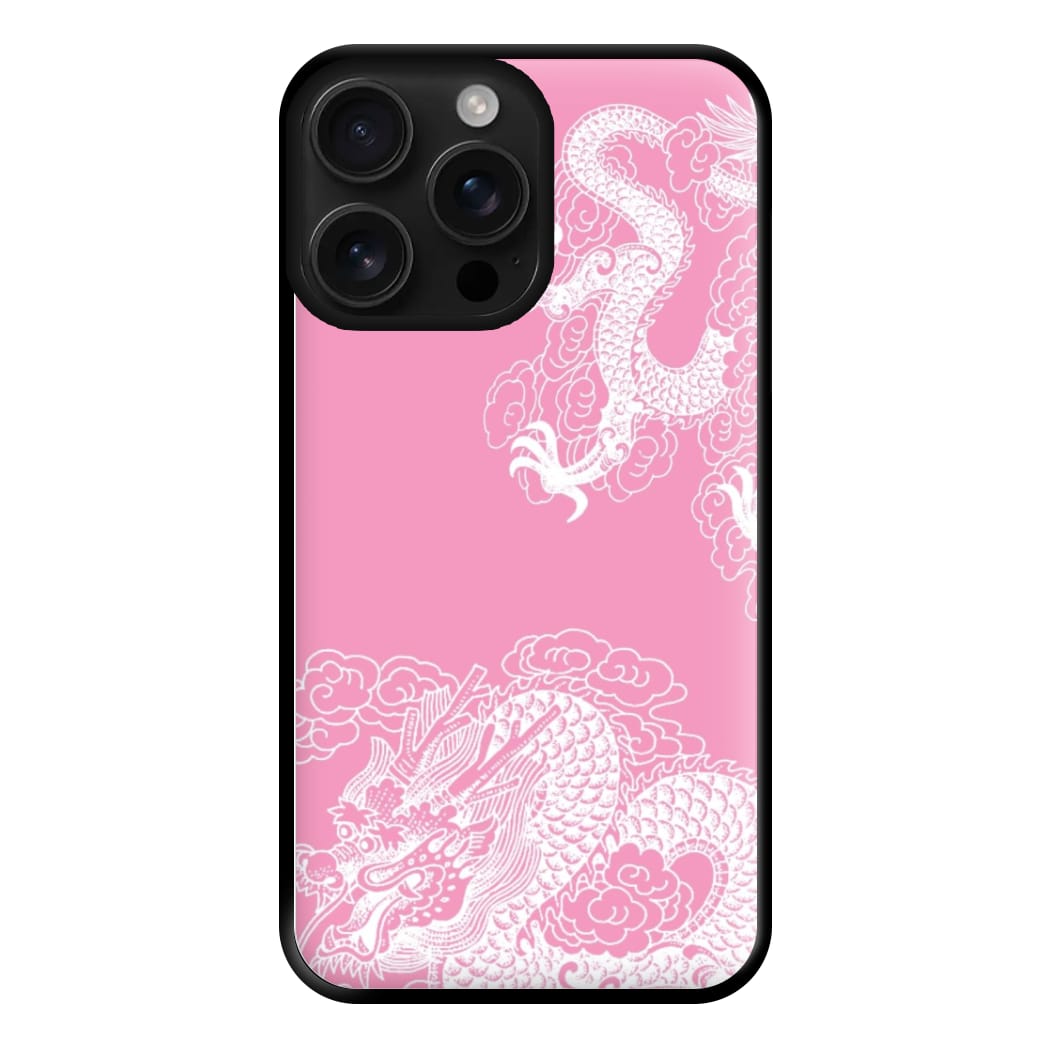 Pink Background Dragon Phone Case