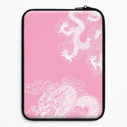 Pink Background Dragon Laptop Sleeve 1