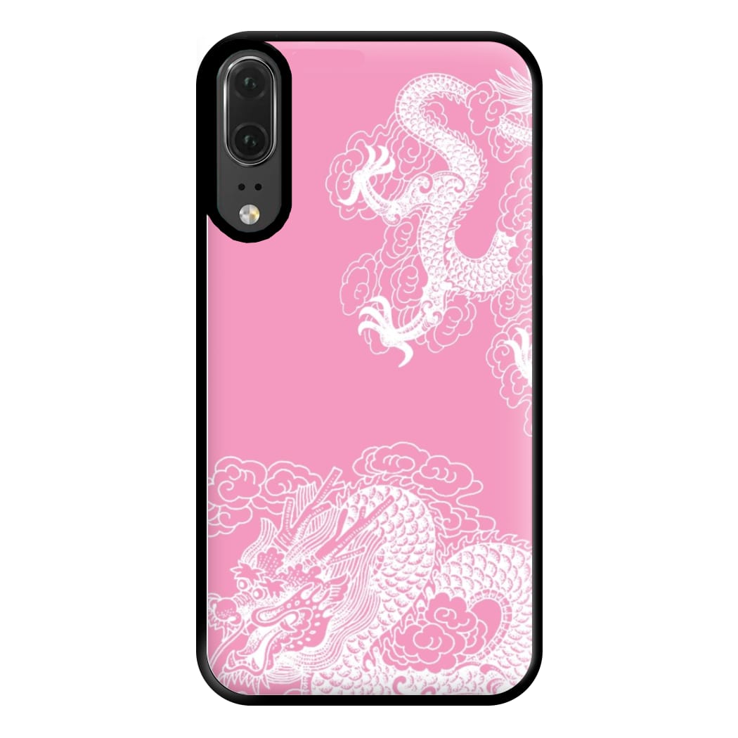 Pink Background Dragon Phone Case for Huawei P20