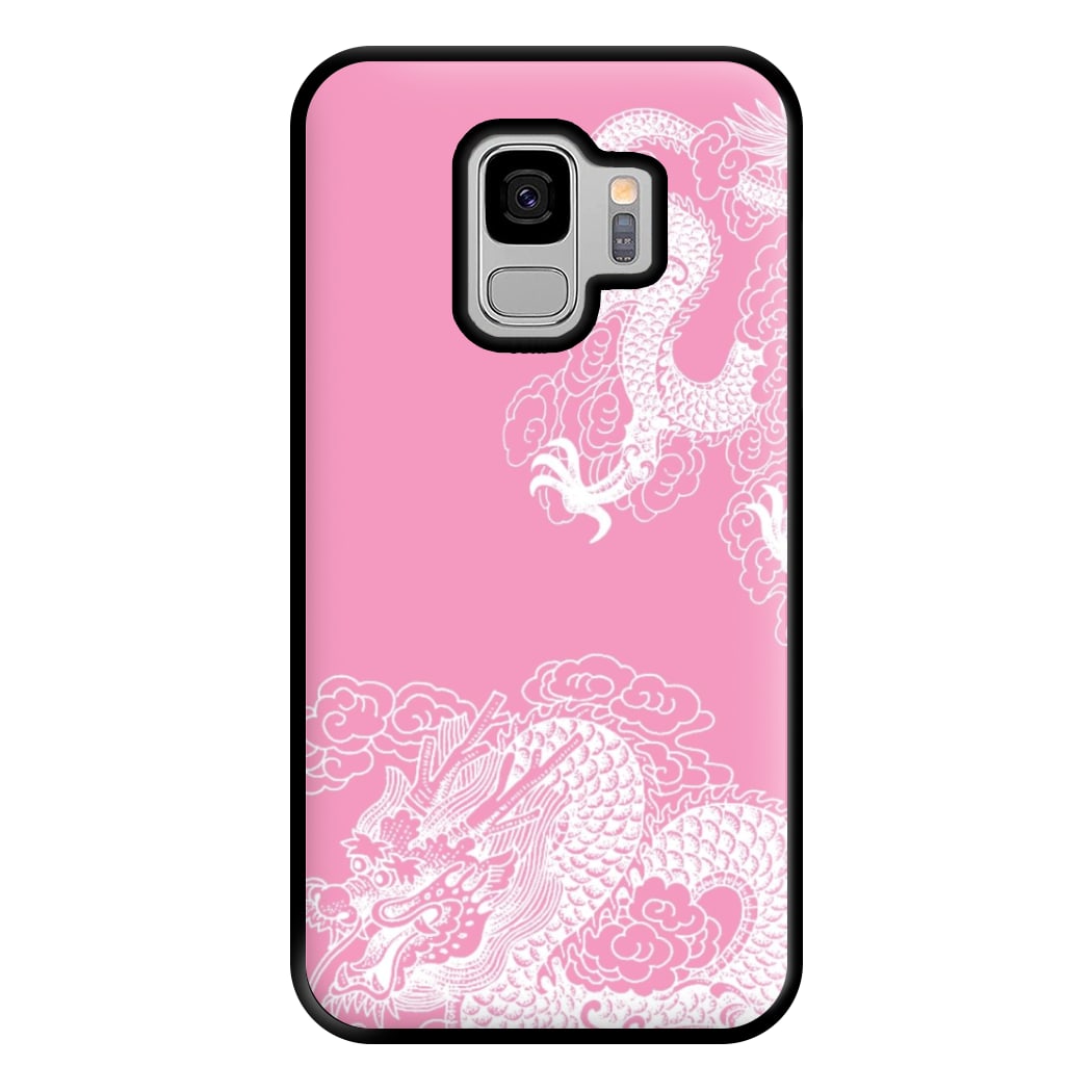 Pink Background Dragon Phone Case for Galaxy S9 Plus