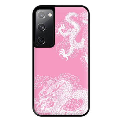 Pink Background Dragon Phone Case for Galaxy S20