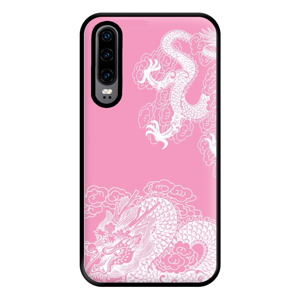 Pink Background Dragon Phone Case for Huawei P30