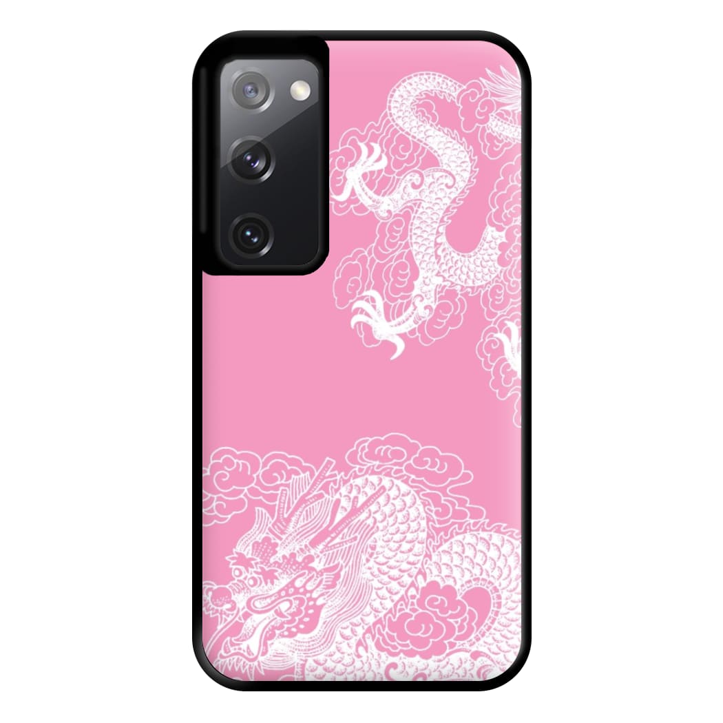 Pink Background Dragon Phone Case for Galaxy S20FE