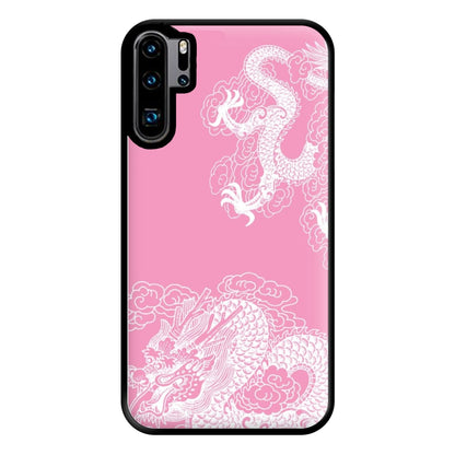 Pink Background Dragon Phone Case for Huawei P30 Pro