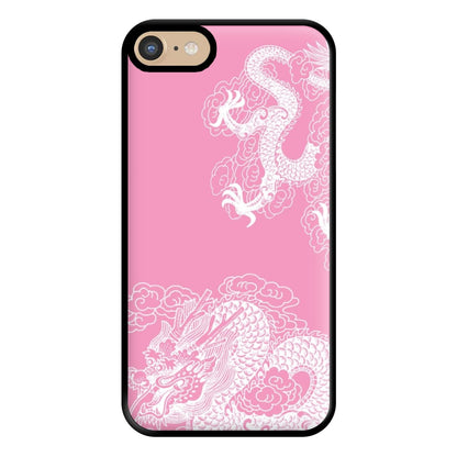 Pink Background Dragon Phone Case for iPhone 6 / 7 / 8 / SE