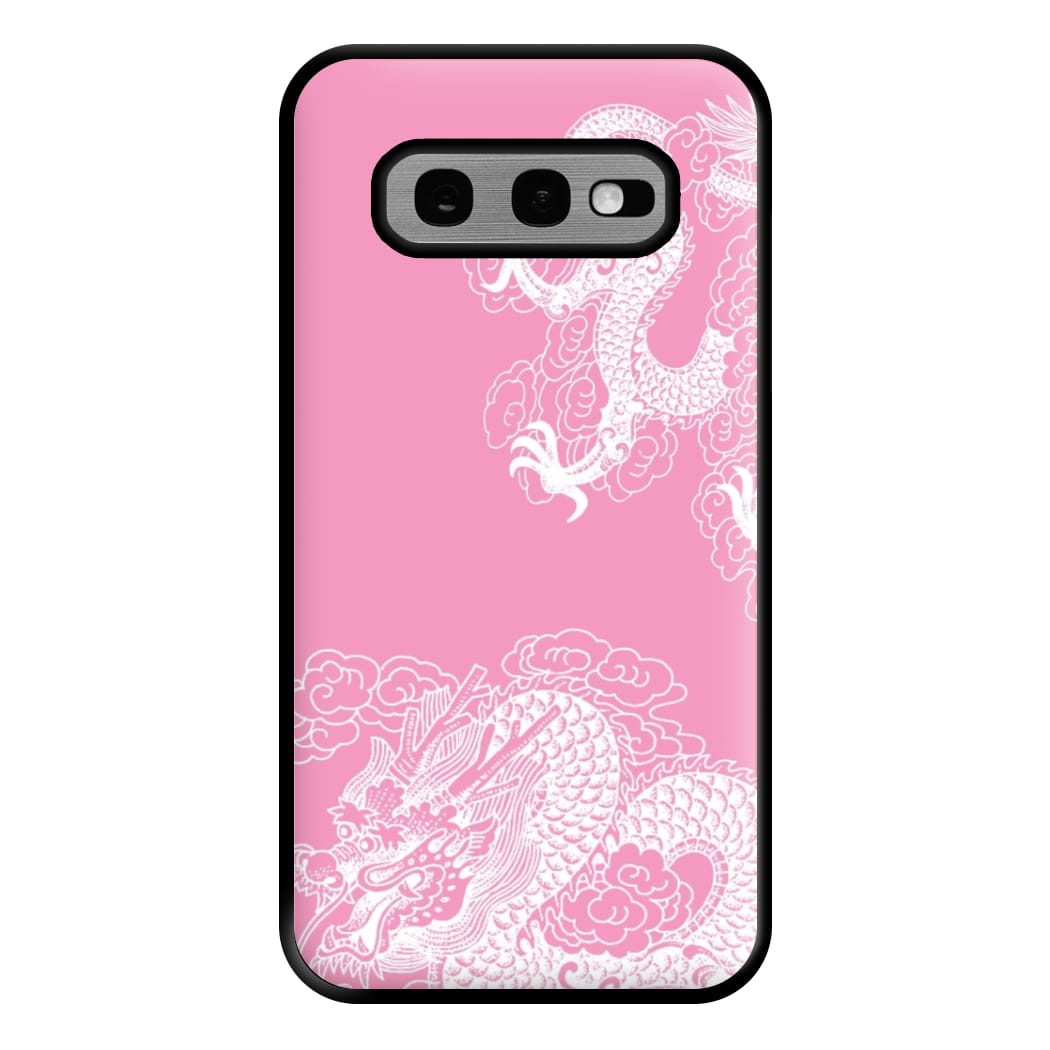 Pink Background Dragon Phone Case for Galaxy S10e