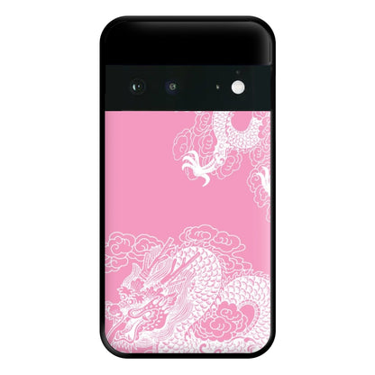 Pink Background Dragon Phone Case for Google Pixel 6a