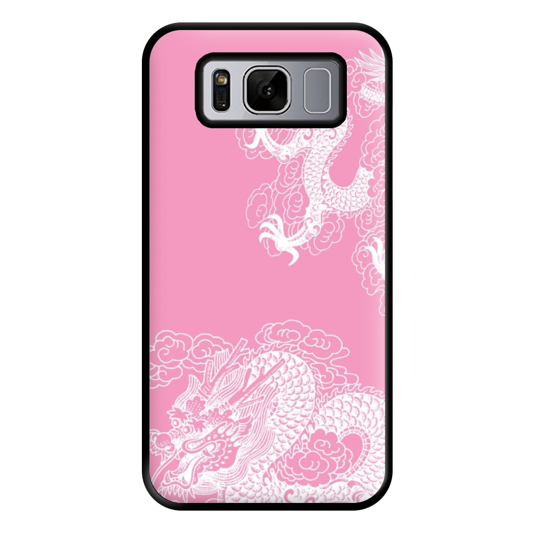 Pink Background Dragon Phone Case for Galaxy S8 Plus