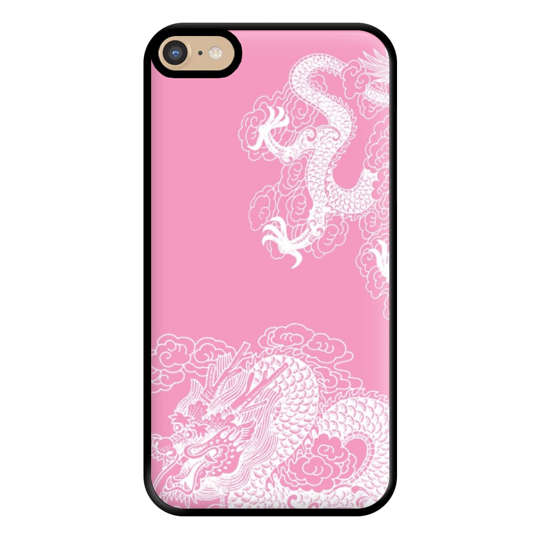 Pink Background Dragon Phone Case for iPhone 6 Plus / 7 Plus / 8 Plus