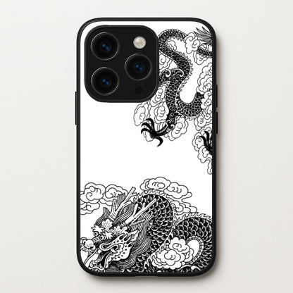 Black Dragon  - Dragon Phone Case for iPhone 15 Pro