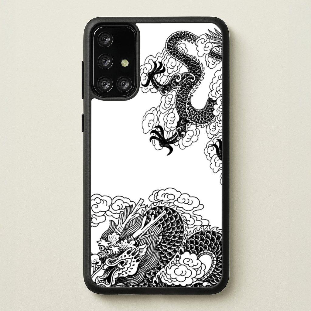 Black Dragon  - Dragon Phone Case for Galaxy A71