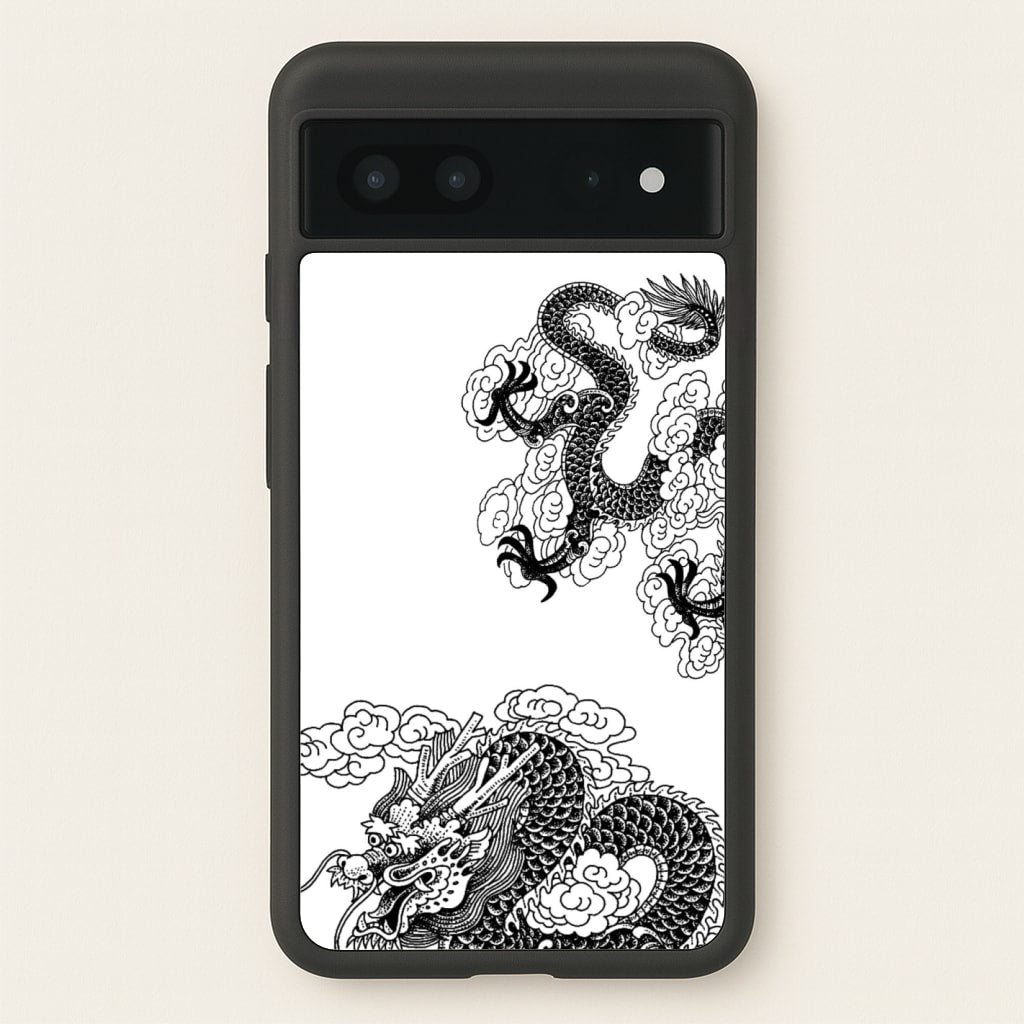Black Dragon  - Dragon Phone Case for Google Pixel 7