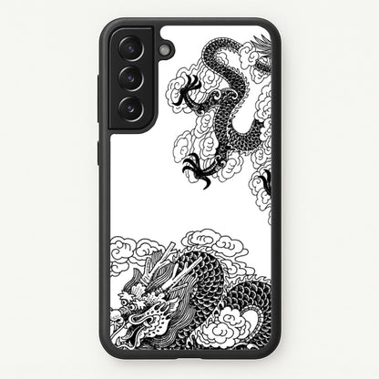Black Dragon  - Dragon Phone Case for Galaxy S21