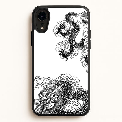 Black Dragon  - Dragon Phone Case for iPhone XR