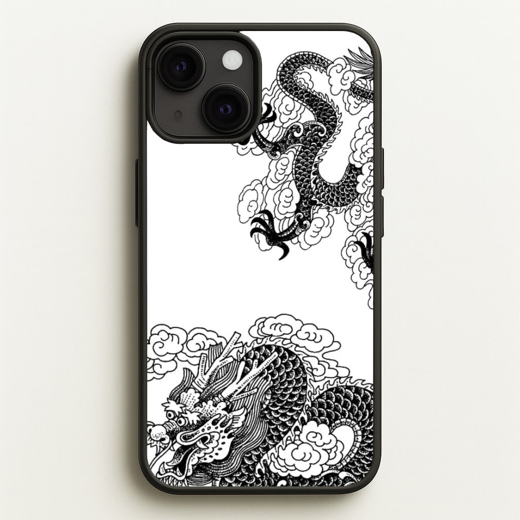 Black Dragon  - Dragon Phone Case for iPhone 13 Mini