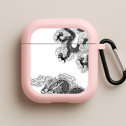 Black Dragon Pink AirPods Case