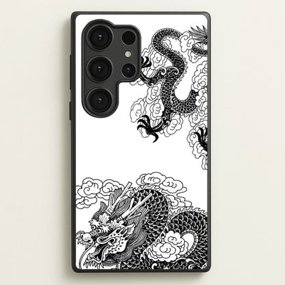 Black Dragon  - Dragon Phone Case for Galaxy S25 Ultra