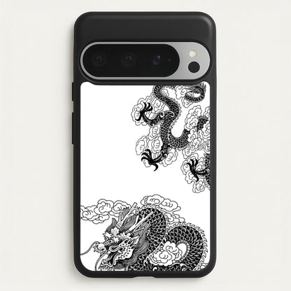 Black Dragon  - Dragon Phone Case for Google Pixel 9 Pro XL