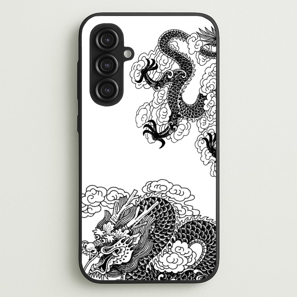 Black Dragon  - Dragon Phone Case for Galaxy S23FE