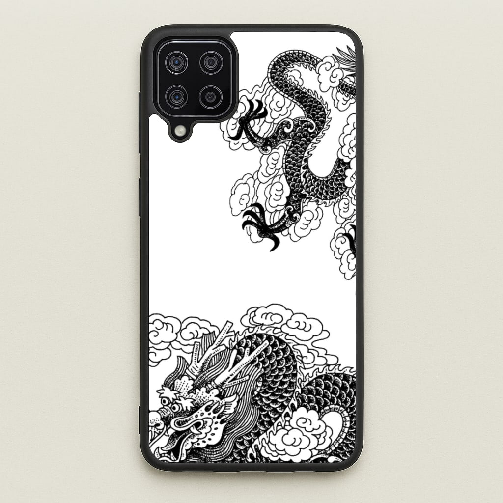 Black Dragon  - Dragon Phone Case for Galaxy A12