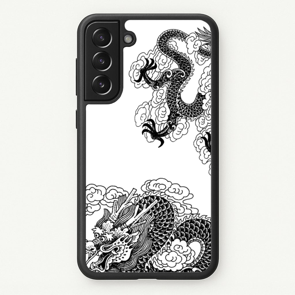 Black Dragon  - Dragon Phone Case for Galaxy S22 Plus