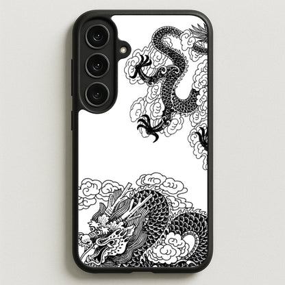 Black Dragon Phone Case for Galaxy S25FE
