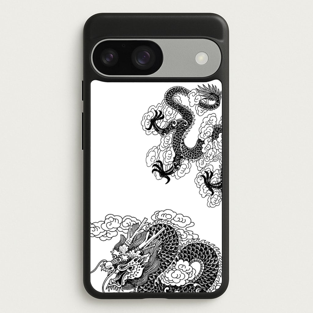 Black Dragon  - Dragon Phone Case for Google Pixel 9 / 9 Pro