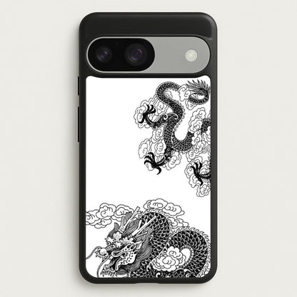 Black Dragon  - Dragon Phone Case for Google Pixel 9 / 9 Pro