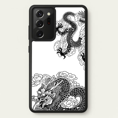 Black Dragon  - Dragon Phone Case for Galaxy Note 20 Ultra