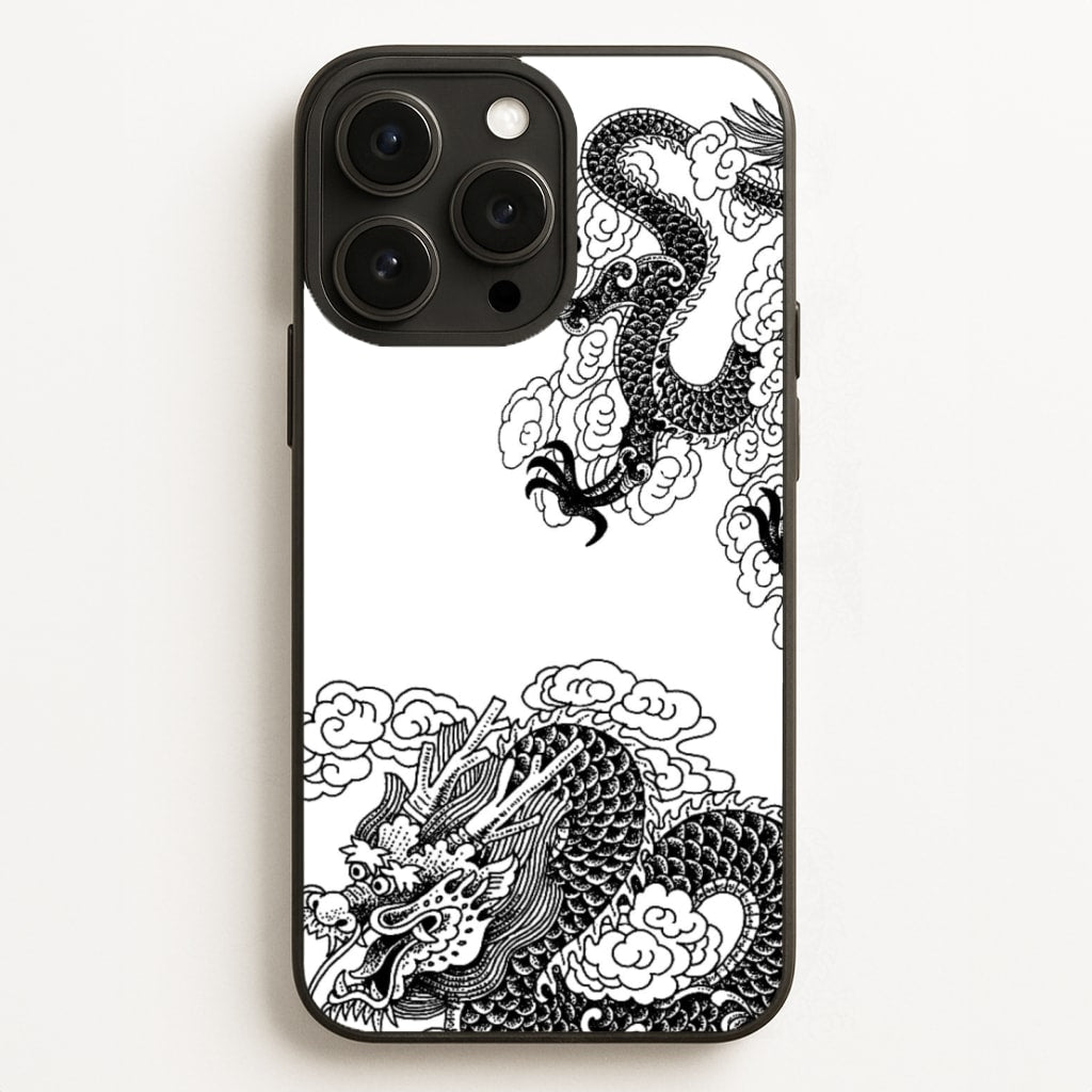 Black Dragon  - Dragon Phone Case for iPhone 12 Pro Max