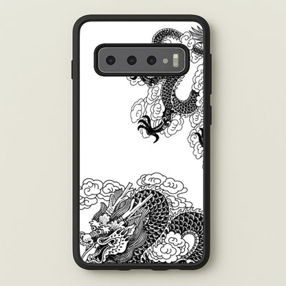 Black Dragon  - Dragon Phone Case for Galaxy S10 Plus