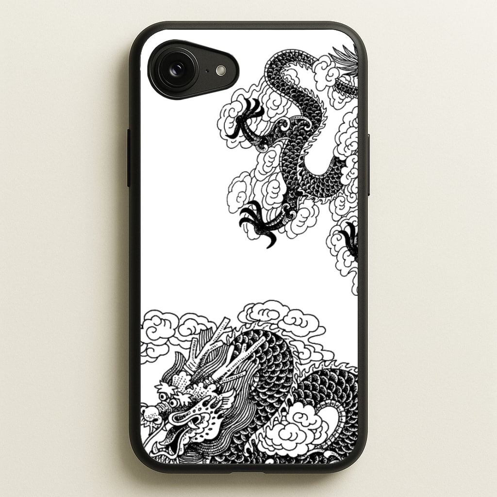 Black Dragon  - Dragon Phone Case for iPhone 16e