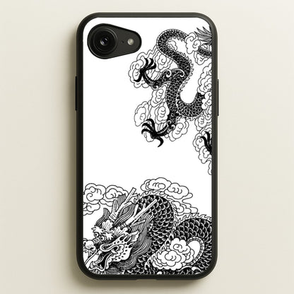 Black Dragon  - Dragon Phone Case for iPhone 16e
