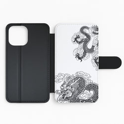 Black Dragon Flip Phone Case