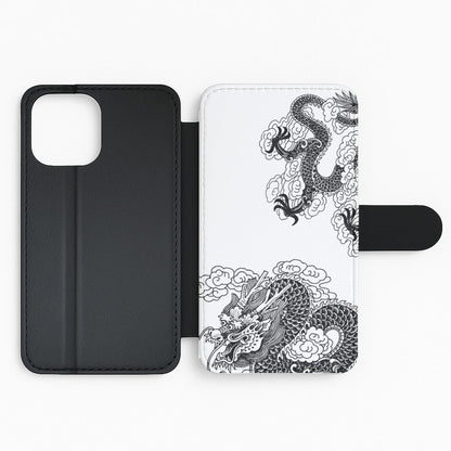 Black Dragon Flip Phone Case
