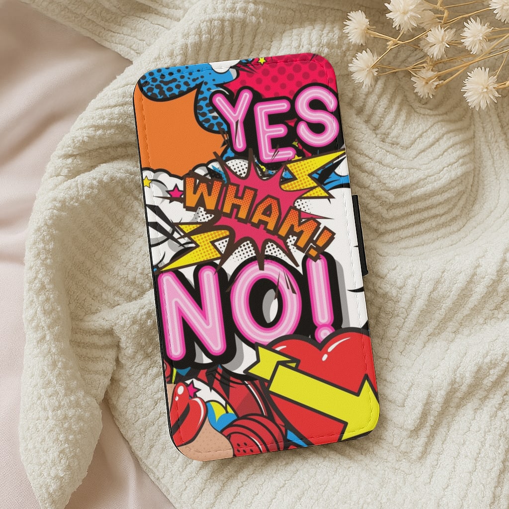 Pop Art Collage Wallet Phone Case