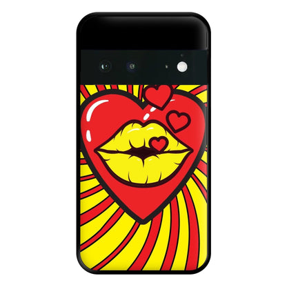 Spiral Kiss - Pop Art Phone Case for Google Pixel 6a