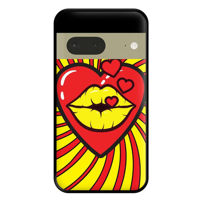 Spiral Kiss - Pop Art Phone Case for Google Pixel 7a