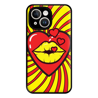 Spiral Kiss - Pop Art Phone Case for iPhone 14 Plus