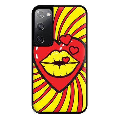 Spiral Kiss - Pop Art Phone Case for Galaxy S20