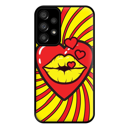 Spiral Kiss - Pop Art Phone Case for Galaxy A33