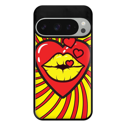 Spiral Kiss - Pop Art Phone Case for Google Pixel 9 Pro XL